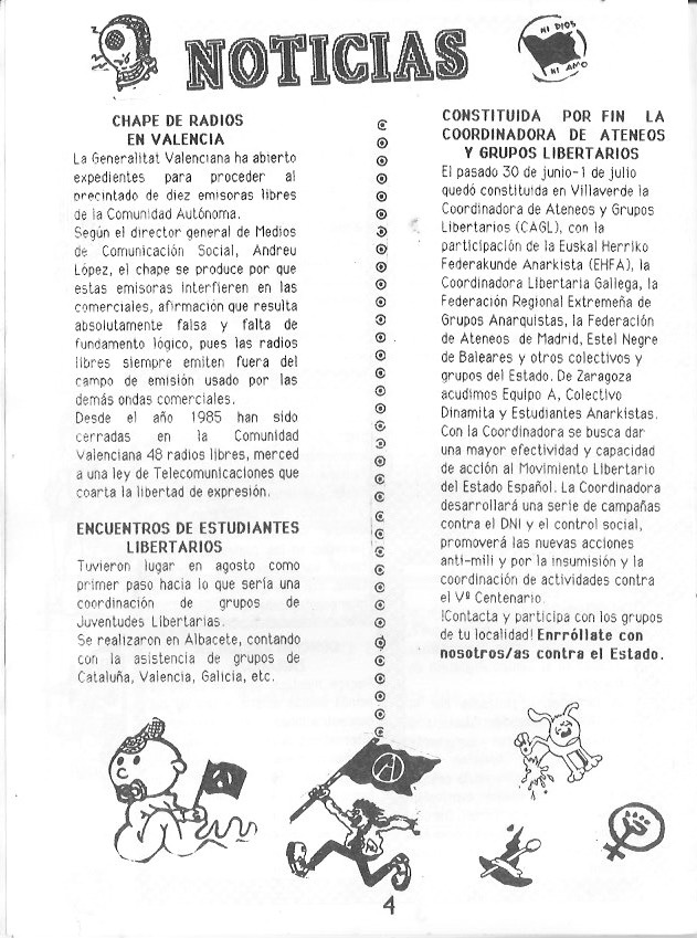 Página del fanzine