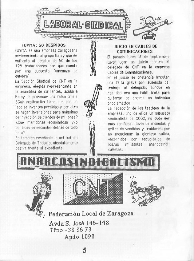 Página del fanzine