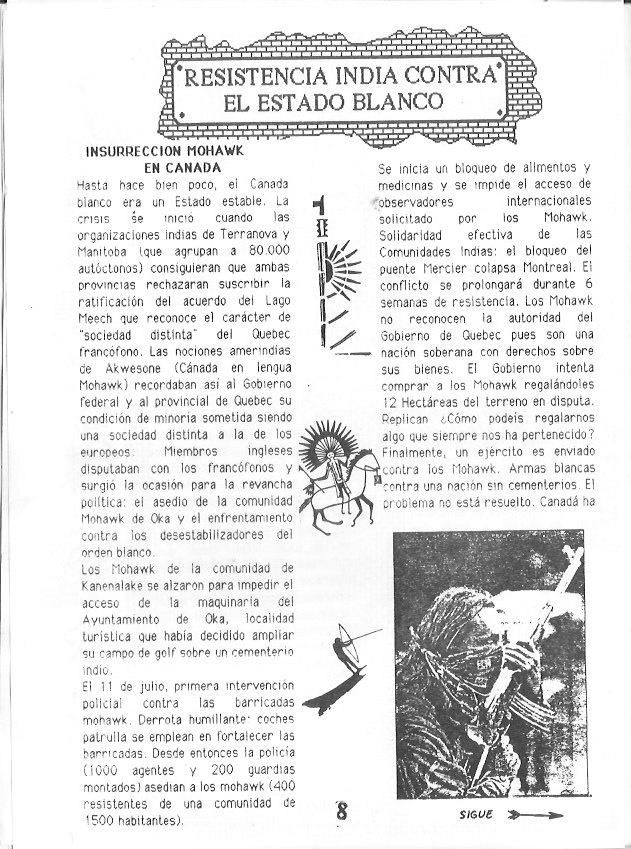 Página del fanzine