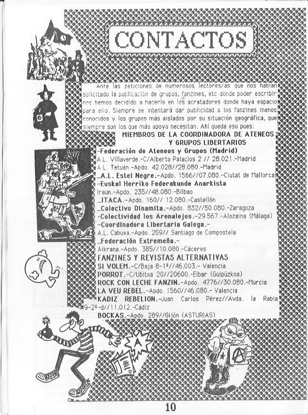 Página del fanzine