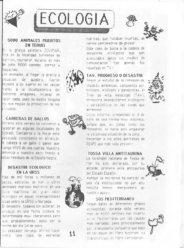 Página del fanzine