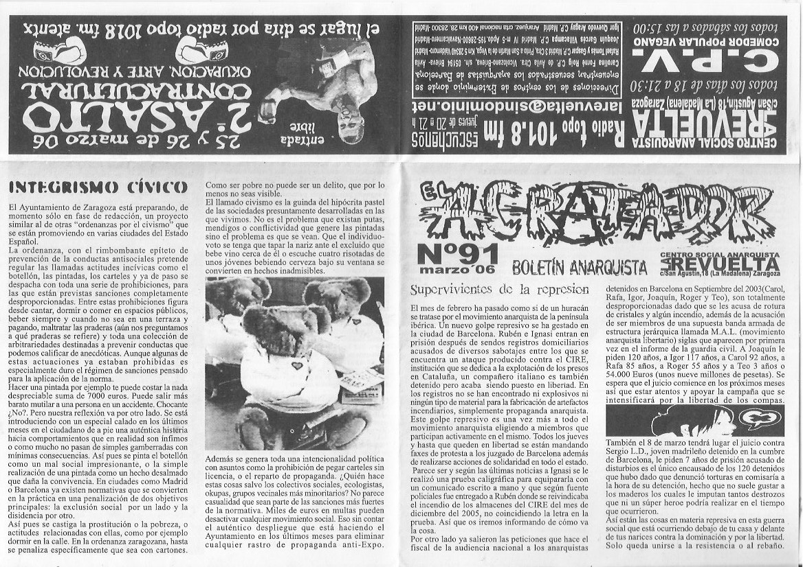 Página del fanzine