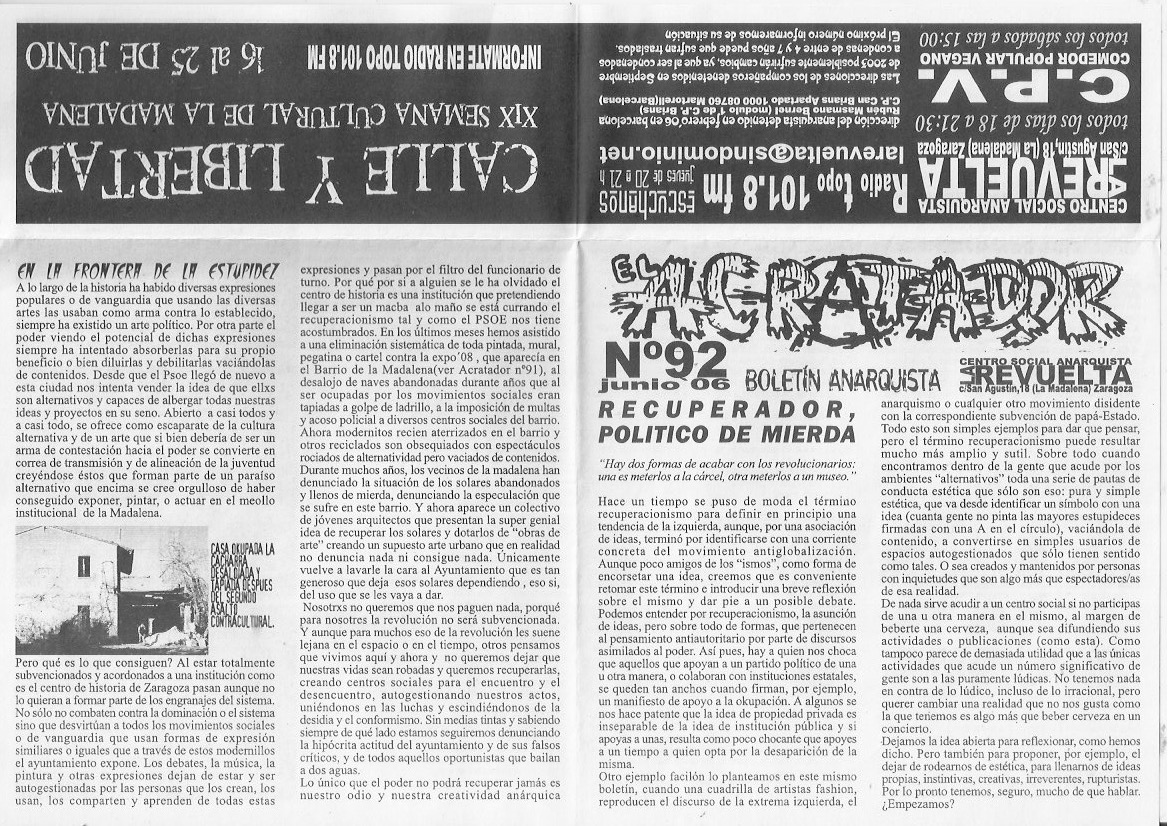 Página del fanzine