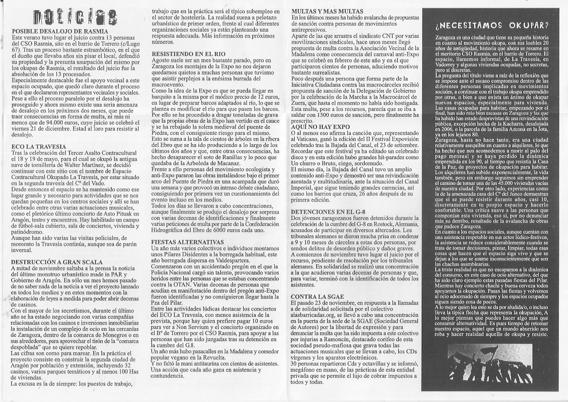Página del fanzine