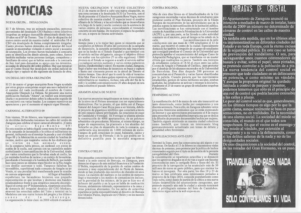 Página del fanzine