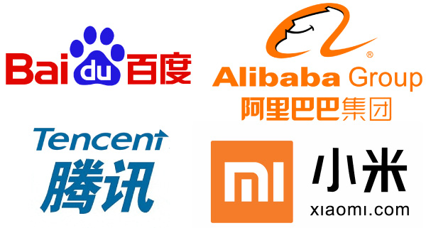 Baidu Alibaba Tencent Xiaomi