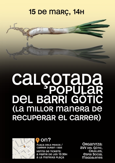 Calçotada popular del barri Gòtic