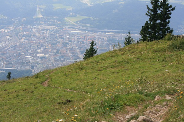 Innsbruck, mirant enrere a mitja pujada