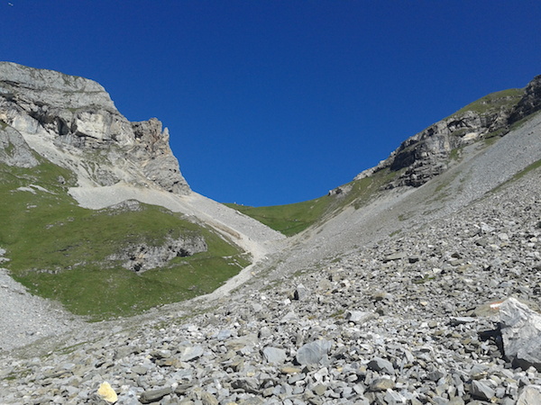 Arribant al coll, Serlesjöchl.