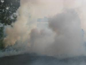 ataque de gas lacrimógeno