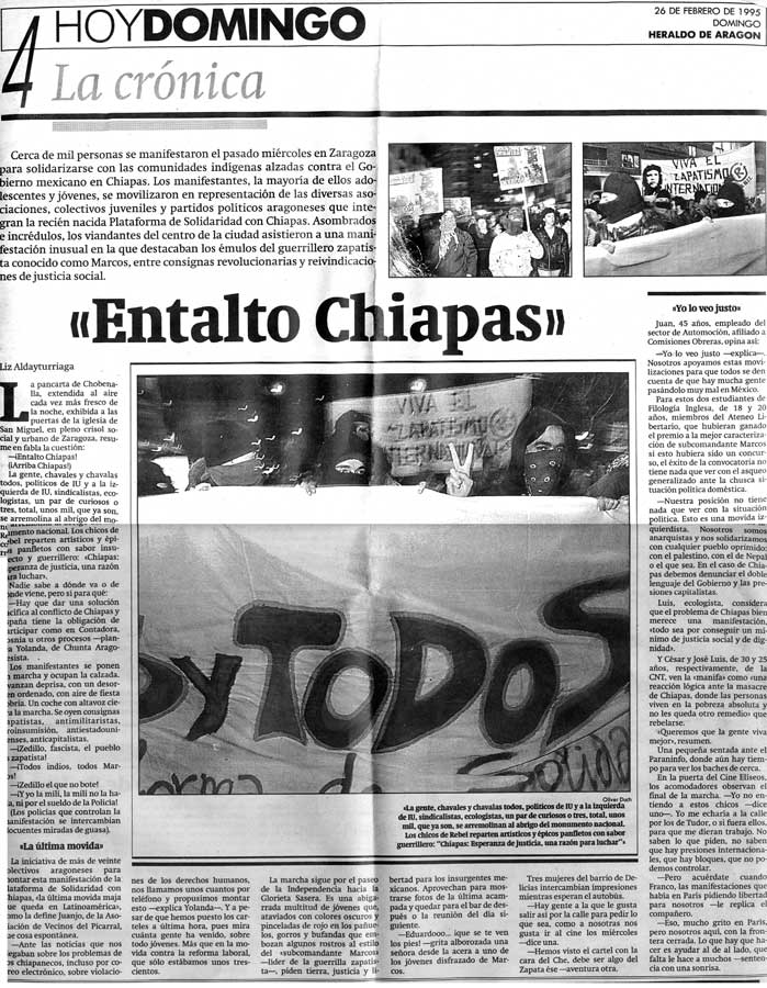 Entalto Chiapas. 1995