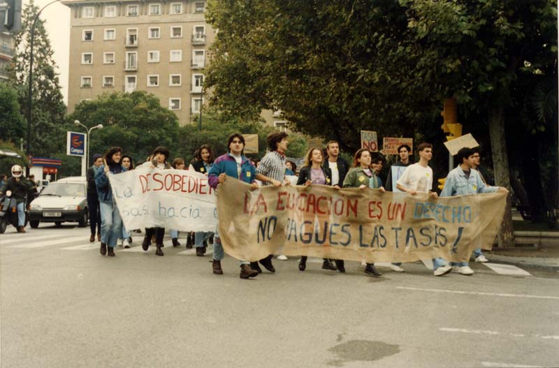 Manifestación Universidad 1997-98