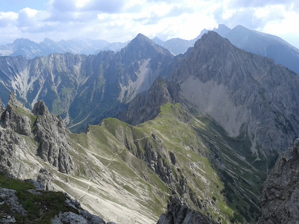 Vistes de les Karwendel des del cim.